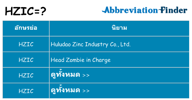 อะไรไม่ hzic ถึง