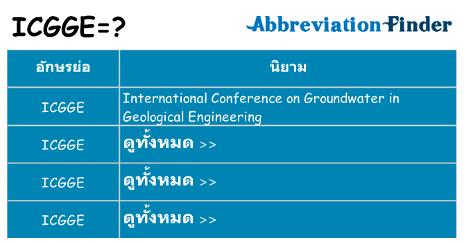 อะไรไม่ icgge ถึง