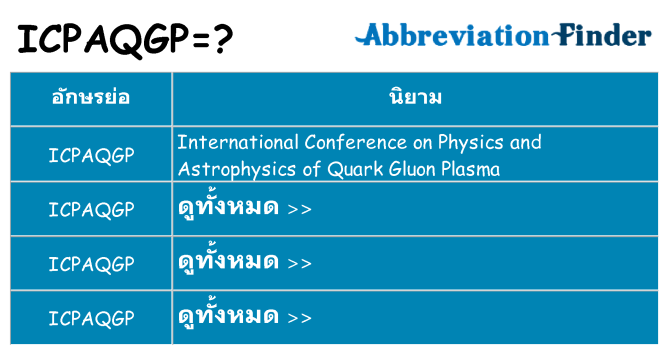 อะไรไม่ icpaqgp ถึง
