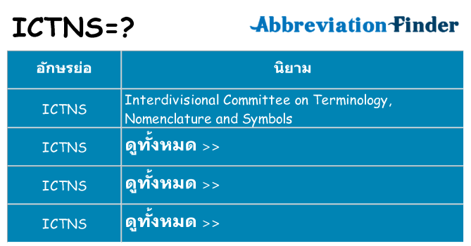 อะไรไม่ ictns ถึง