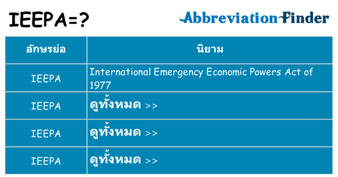 อะไรไม่ ieepa ถึง
