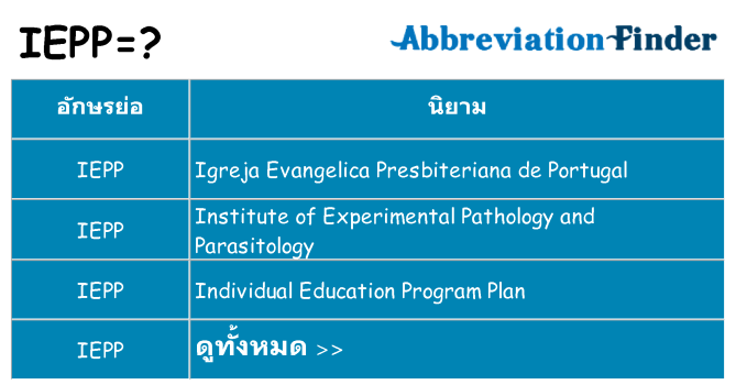 อะไรไม่ iepp ถึง