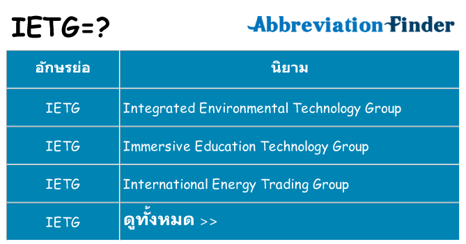 อะไรไม่ ietg ถึง