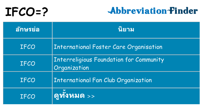 อะไรไม่ ifco ถึง