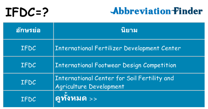 อะไรไม่ ifdc ถึง