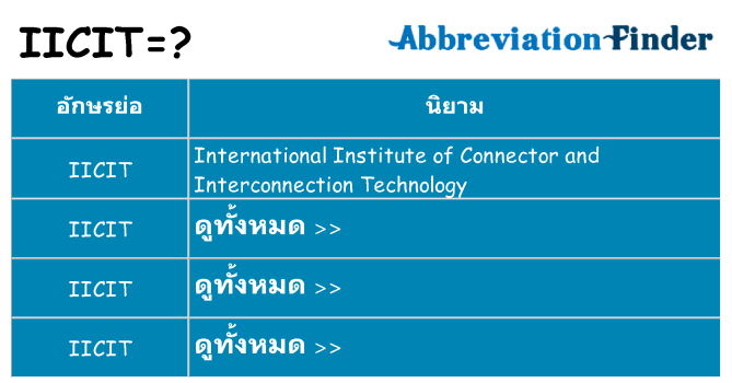 อะไรไม่ iicit ถึง