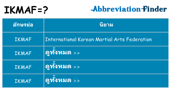 อะไรไม่ ikmaf ถึง