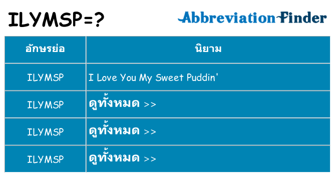 อะไรไม่ ilymsp ถึง