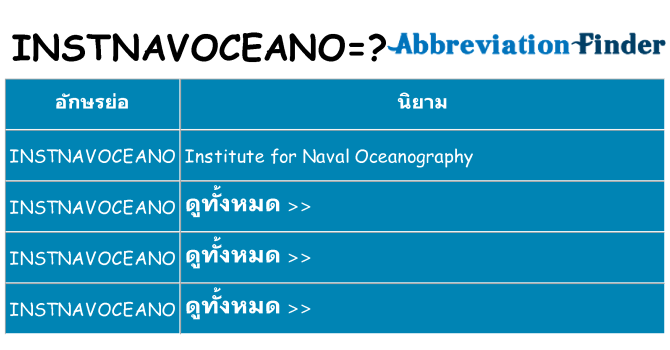 อะไรไม่ instnavoceano ถึง