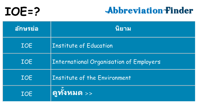 อะไรไม่ ioe ถึง