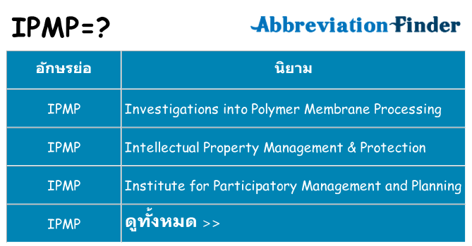อะไรไม่ ipmp ถึง