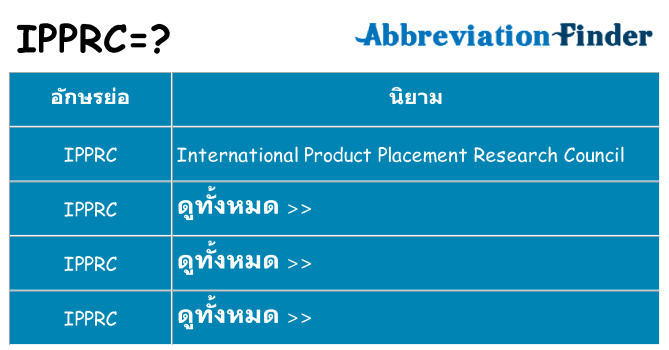 อะไรไม่ ipprc ถึง