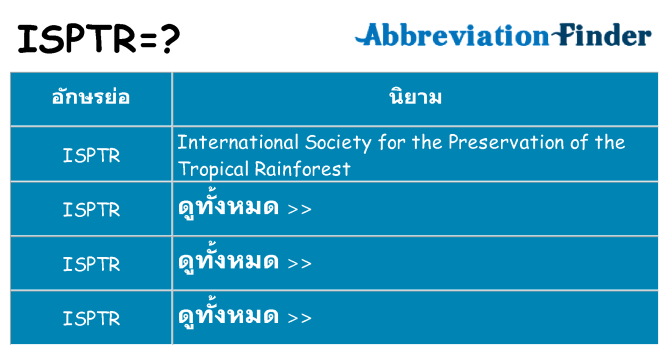 อะไรไม่ isptr ถึง