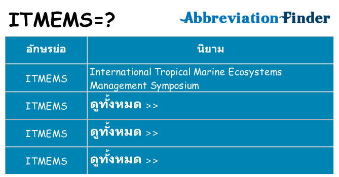 อะไรไม่ itmems ถึง