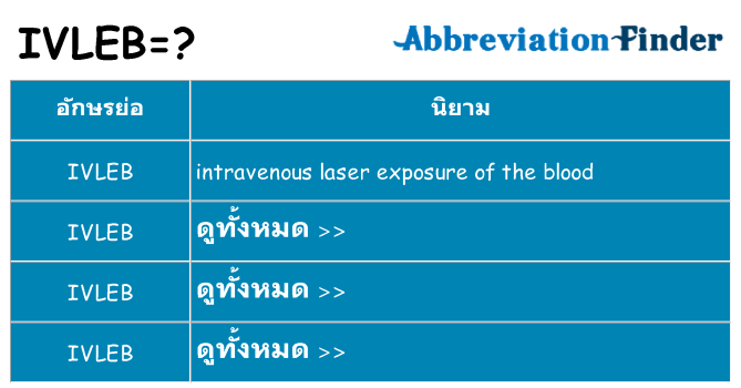 อะไรไม่ ivleb ถึง
