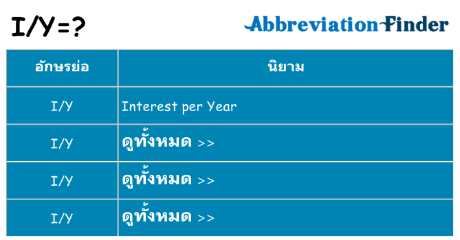 อะไรไม่ iy ถึง