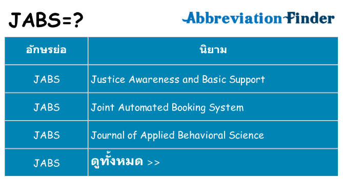 อะไรไม่ jabs ถึง