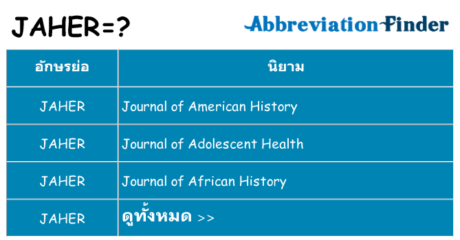 อะไรไม่ jaher ถึง