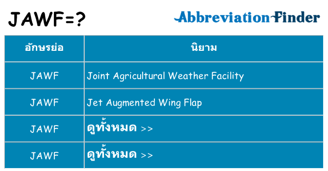 อะไรไม่ jawf ถึง
