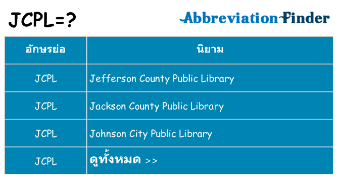 อะไรไม่ jcpl ถึง