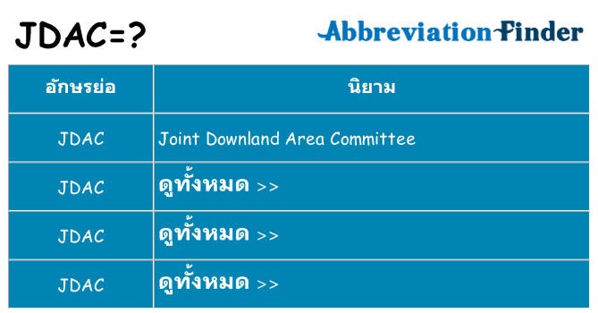 อะไรไม่ jdac ถึง