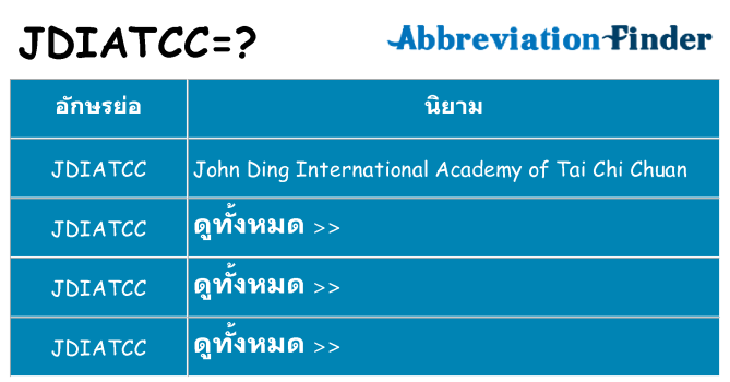 อะไรไม่ jdiatcc ถึง