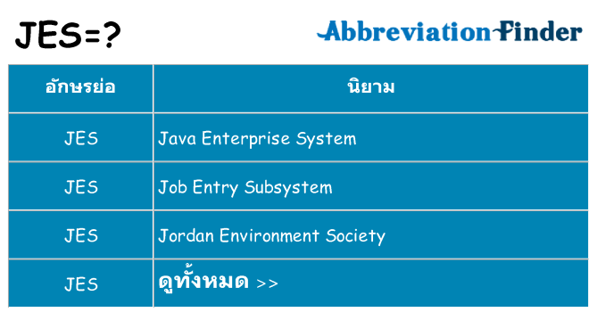 อะไรไม่ jes ถึง