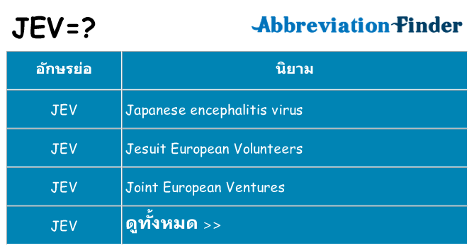 อะไรไม่ jev ถึง