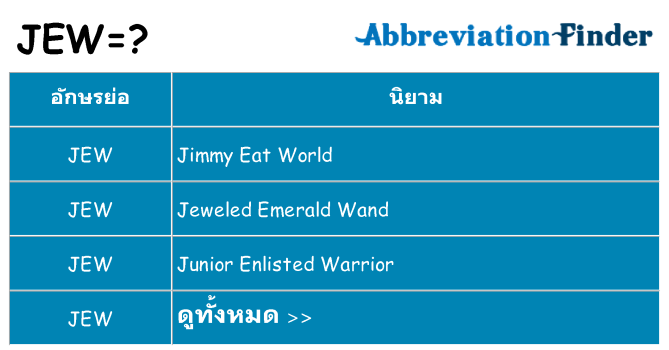 อะไรไม่ jew ถึง