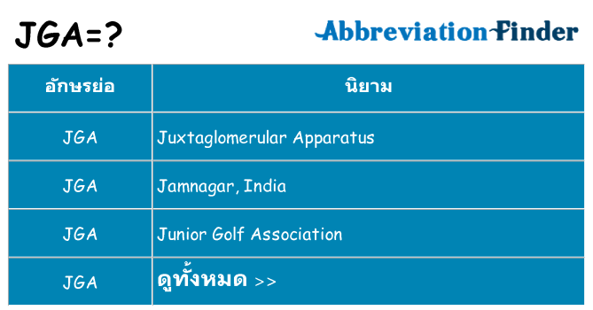 อะไรไม่ jga ถึง