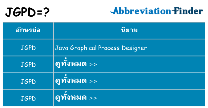 อะไรไม่ jgpd ถึง