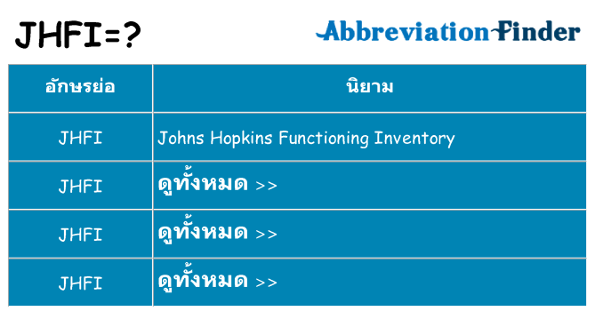 อะไรไม่ jhfi ถึง