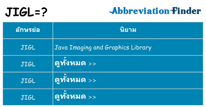 อะไรไม่ jigl ถึง