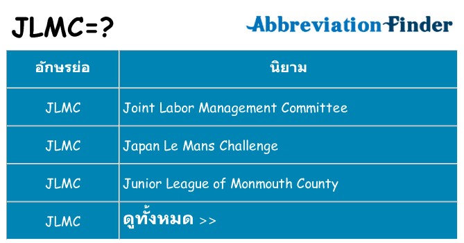 อะไรไม่ jlmc ถึง