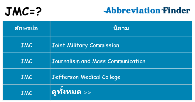 อะไรไม่ jmc ถึง