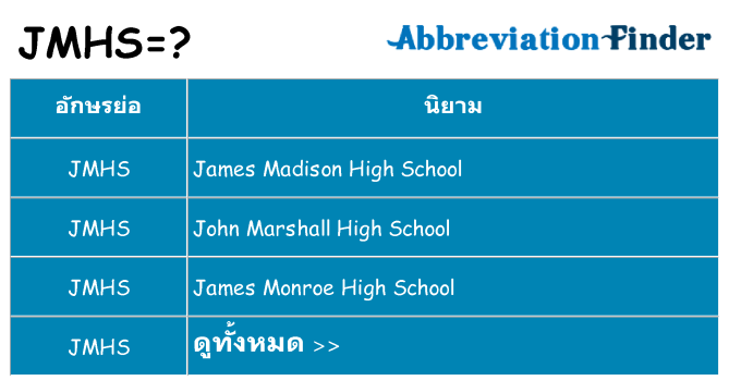 อะไรไม่ jmhs ถึง