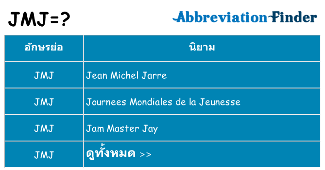 อะไรไม่ jmj ถึง