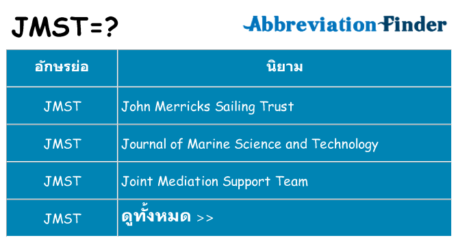 อะไรไม่ jmst ถึง