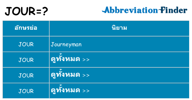อะไรไม่ jour ถึง