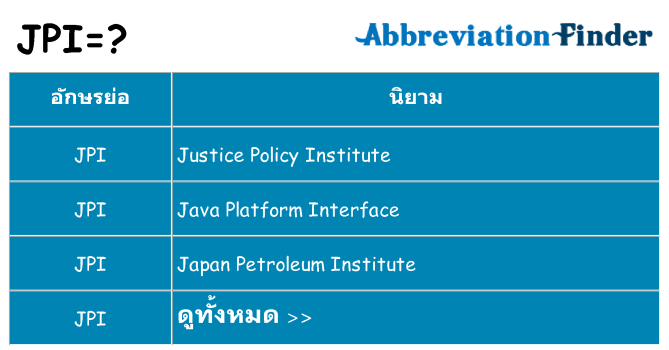 อะไรไม่ jpi ถึง