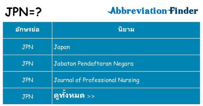 อะไรไม่ jpn ถึง