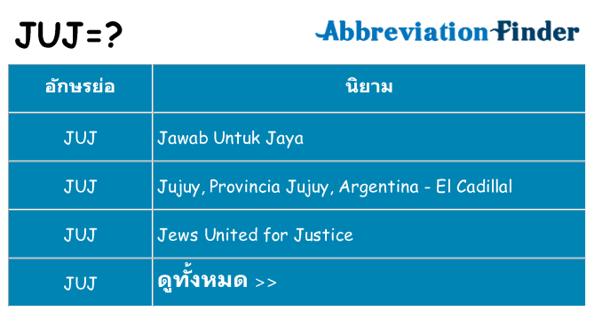 อะไรไม่ juj ถึง