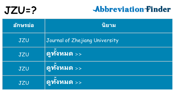 อะไรไม่ jzu ถึง