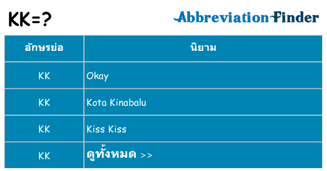 อะไรไม่ kk ถึง