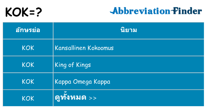 อะไรไม่ kok ถึง