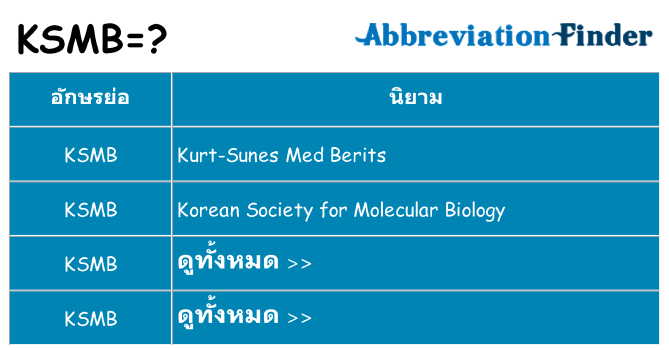 อะไรไม่ ksmb ถึง
