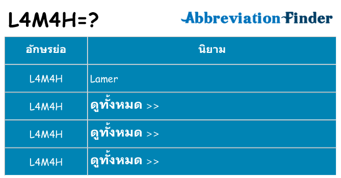 อะไรไม่ l4m4h ถึง