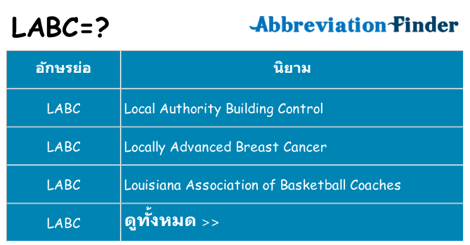 อะไรไม่ labc ถึง