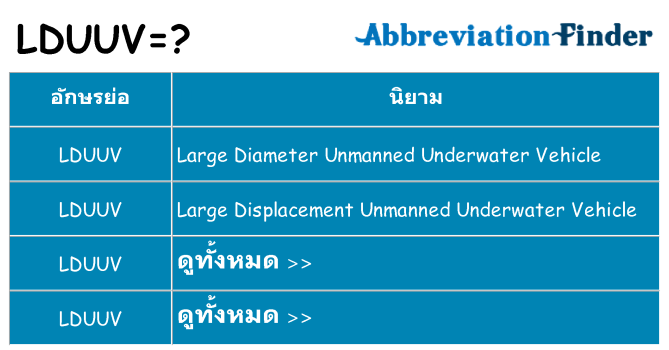 อะไรไม่ lduuv ถึง