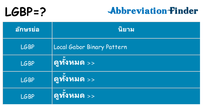 อะไรไม่ lgbp ถึง